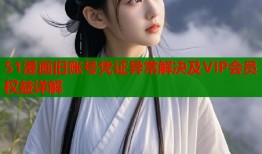 51漫画旧账号凭证异常解决及VIP会员权益详解