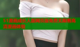 51漫画成长人版网页版免费无限看高清漫画体验